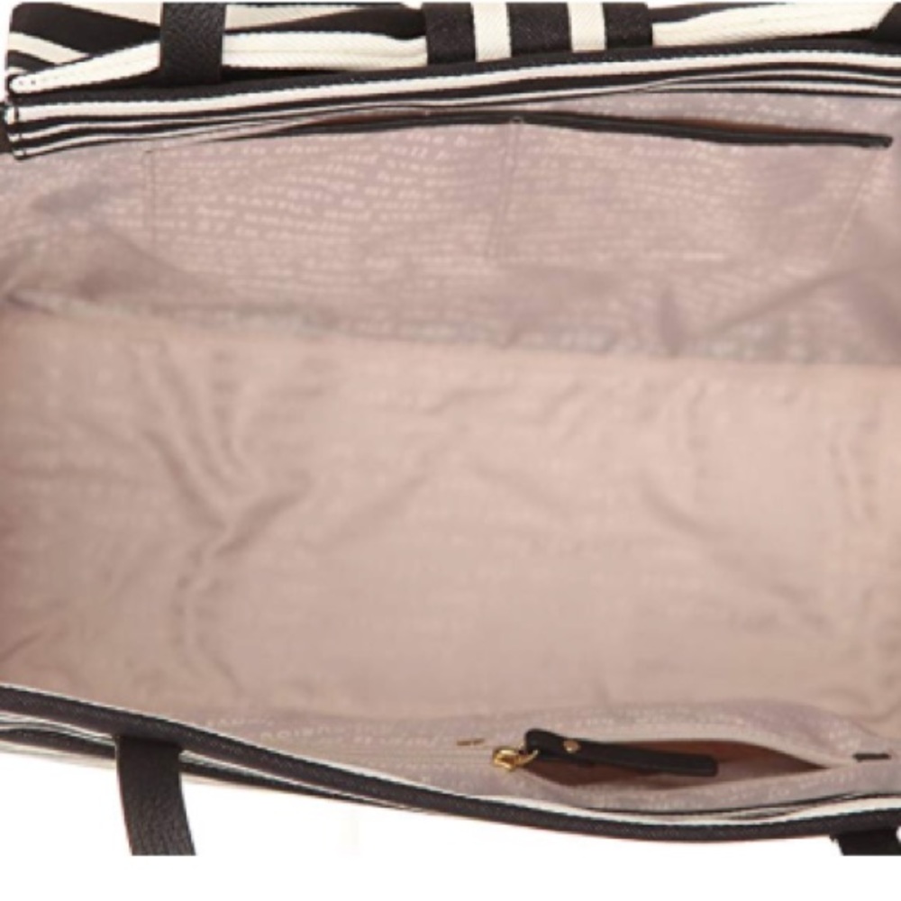 Kate spade olive drive stripe Savannah black tote - Picture 3 of 6